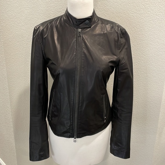 ATM | Lamb Leather Moto Jacket - Picture 3 of 13